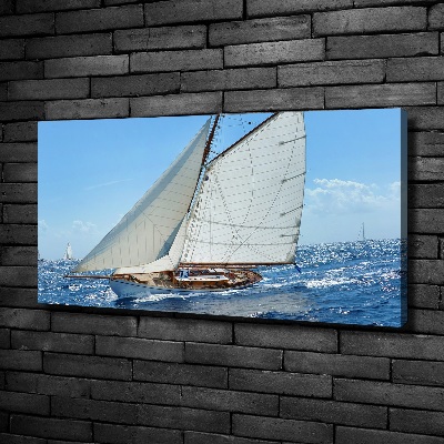 Cuadro canvas con impresión uv duradera horizontal Yate