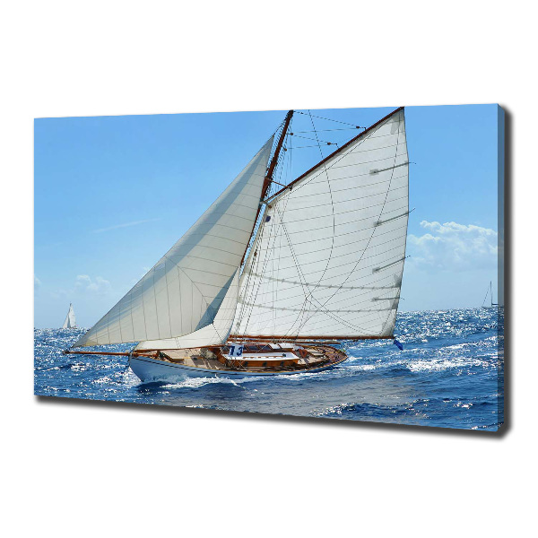 Cuadro canvas con impresión uv duradera horizontal Yate