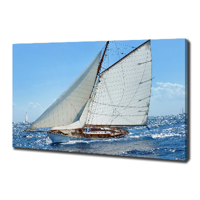 Cuadro canvas con impresión uv duradera horizontal Yate