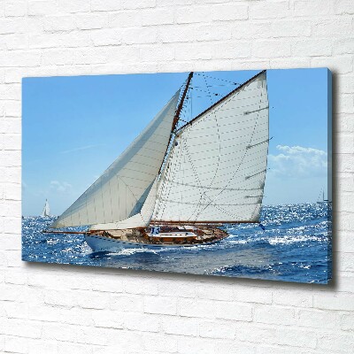 Cuadro canvas con impresión uv duradera horizontal Yate