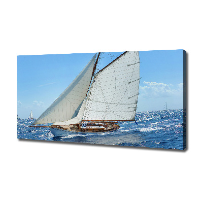 Cuadro canvas con impresión uv duradera horizontal Yate