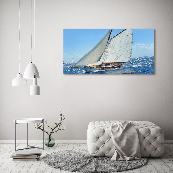 Cuadro canvas con impresión uv duradera horizontal Yate