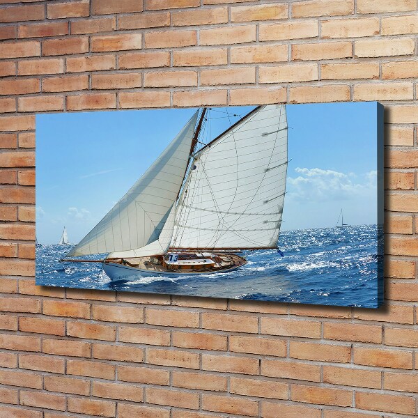 Cuadro canvas con impresión uv duradera horizontal Yate