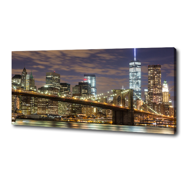 Fotocuadro en lienzo de alta calidad horizontal Puente de Brooklyn