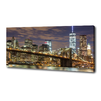 Fotocuadro en lienzo de alta calidad horizontal Puente de Brooklyn
