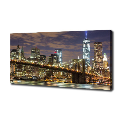 Fotocuadro en lienzo de alta calidad horizontal Puente de Brooklyn