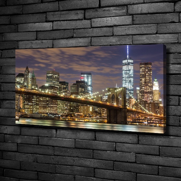 Fotocuadro en lienzo de alta calidad horizontal Puente de Brooklyn
