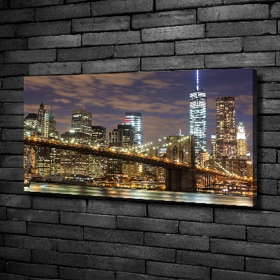 Fotocuadro en lienzo de alta calidad horizontal Puente de Brooklyn