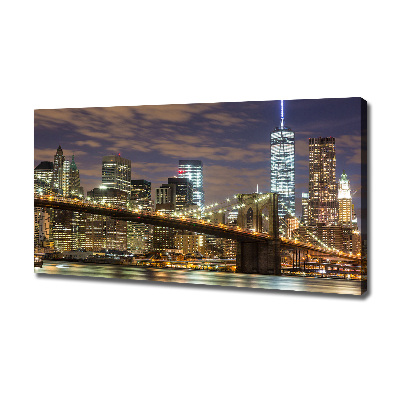 Fotocuadro en lienzo de alta calidad horizontal Puente de Brooklyn
