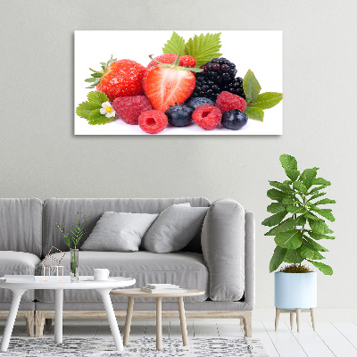 Fotocuadro en lienzo de alta calidad horizontal Frutos del bosque