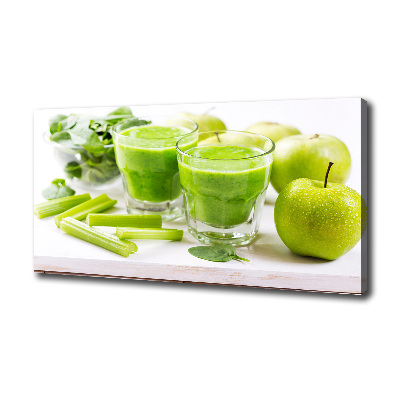 Fotocuadro en lienzo de alta calidad horizontal Cóctel verde