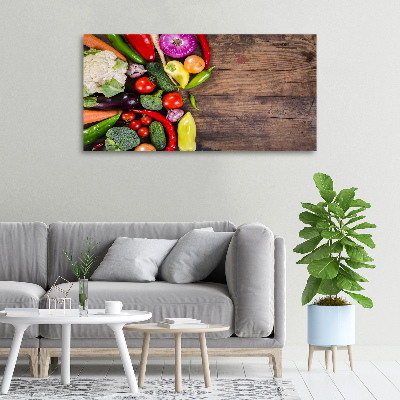 Cuadro canvas con impresión uv duradera horizontal Verduras