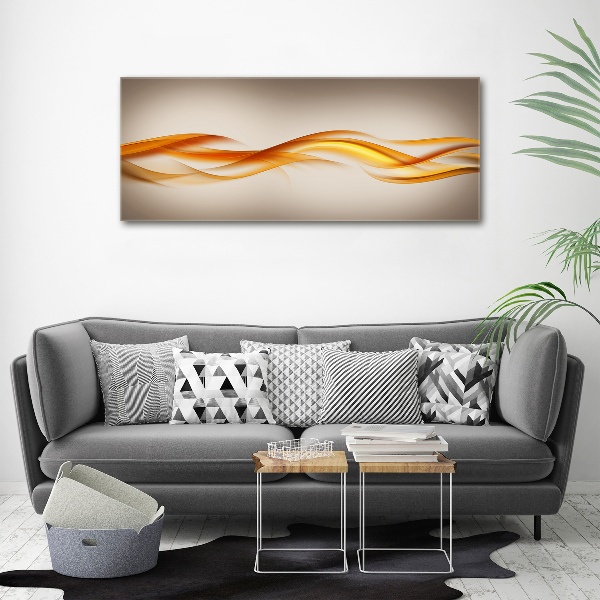 Cuadro canvas con impresión uv duradera horizontal Ondas abstractas