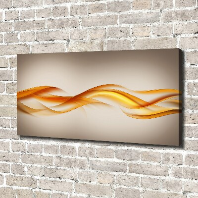 Cuadro canvas con impresión uv duradera horizontal Ondas abstractas