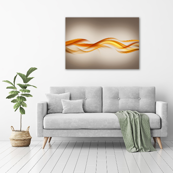 Cuadro canvas con impresión uv duradera horizontal Ondas abstractas