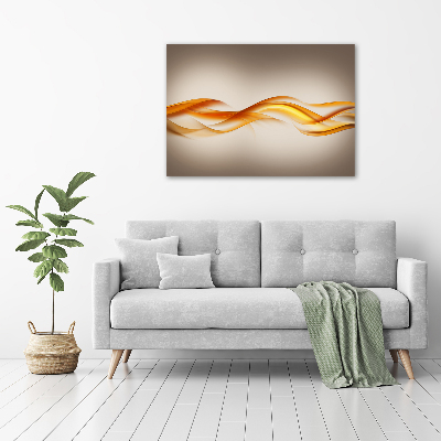 Cuadro canvas con impresión uv duradera horizontal Ondas abstractas