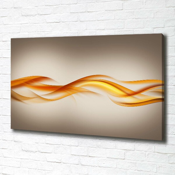 Cuadro canvas con impresión uv duradera horizontal Ondas abstractas