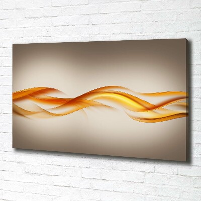 Cuadro canvas con impresión uv duradera horizontal Ondas abstractas