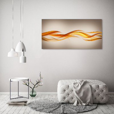 Cuadro canvas con impresión uv duradera horizontal Ondas abstractas
