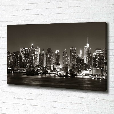 Cuadro canvas con impresión uv duradera horizontal Manhattan Nueva York