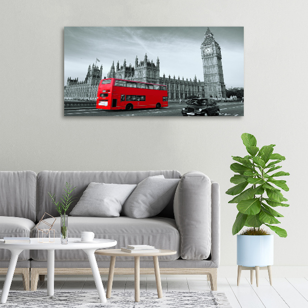 Foto en lienzo con acabado profesional horizontal autobús de Londres