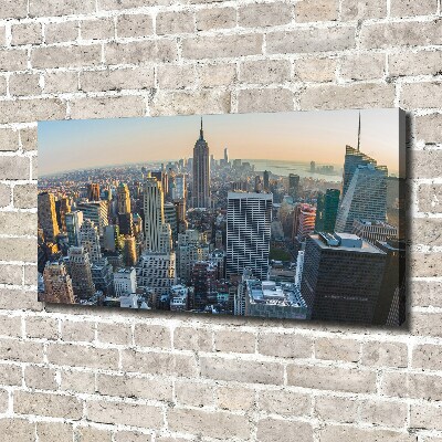 Fotocuadro en lienzo de alta calidad horizontal Manhattan Nueva York