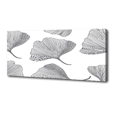 Fotocuadro en lienzo de alta calidad horizontal Gingko