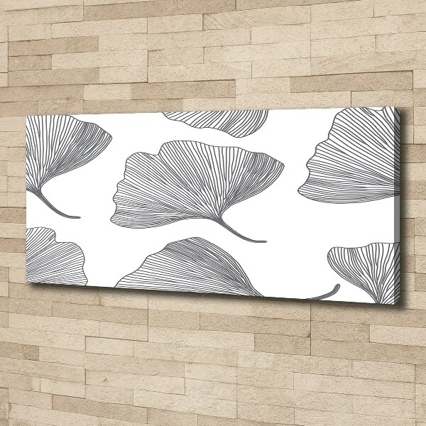 Fotocuadro en lienzo de alta calidad horizontal Gingko
