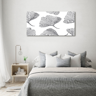 Fotocuadro en lienzo de alta calidad horizontal Gingko