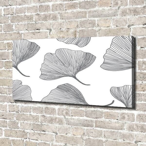 Fotocuadro en lienzo de alta calidad horizontal Gingko
