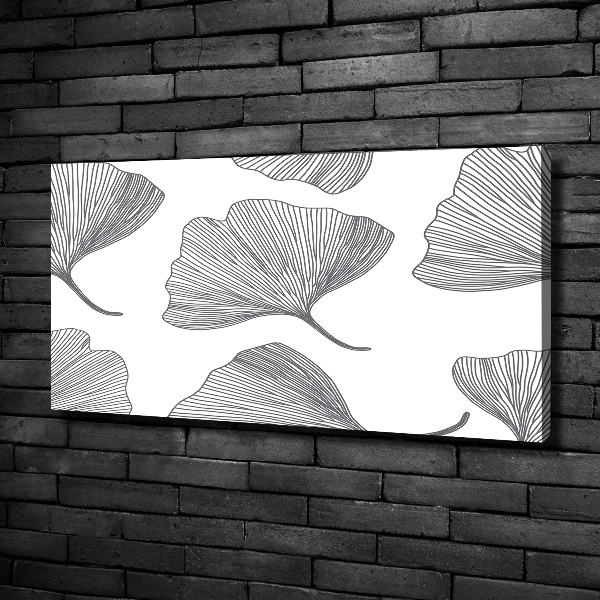 Fotocuadro en lienzo de alta calidad horizontal Gingko