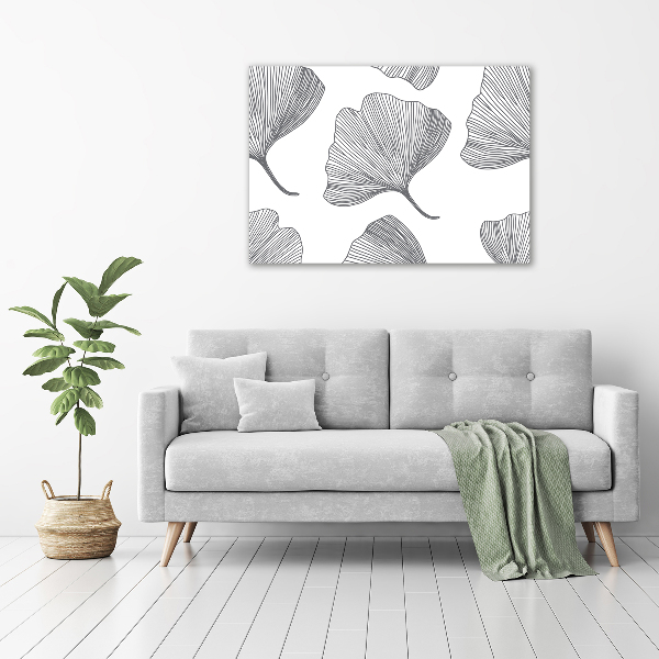 Fotocuadro en lienzo de alta calidad horizontal Gingko