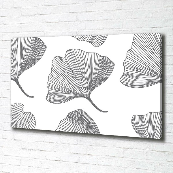 Fotocuadro en lienzo de alta calidad horizontal Gingko