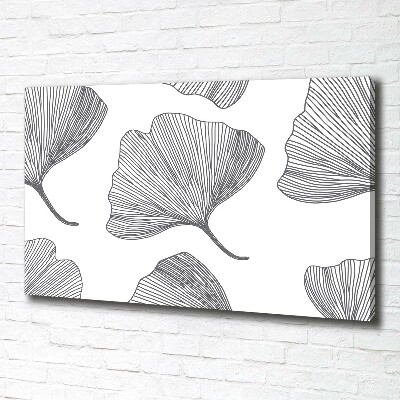 Fotocuadro en lienzo de alta calidad horizontal Gingko