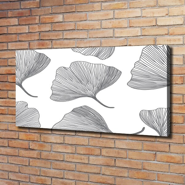 Fotocuadro en lienzo de alta calidad horizontal Gingko