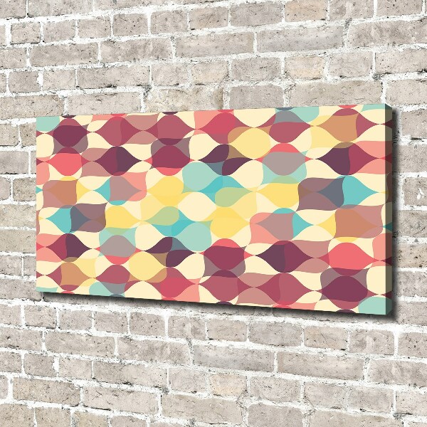 Fotocuadro en lienzo de alta calidad horizontal Fondo geométrico