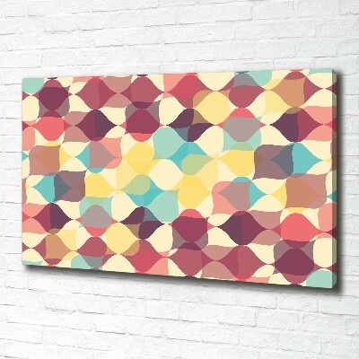 Fotocuadro en lienzo de alta calidad horizontal Fondo geométrico