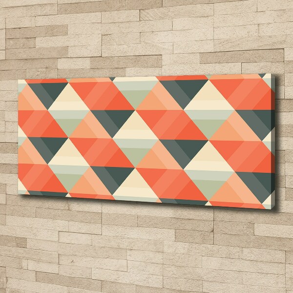Cuadro canvas con impresión uv duradera horizontal Fondo geométrico
