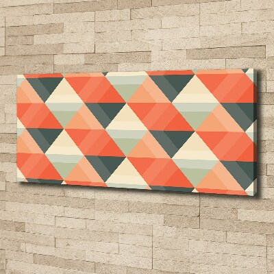 Cuadro canvas con impresión uv duradera horizontal Fondo geométrico