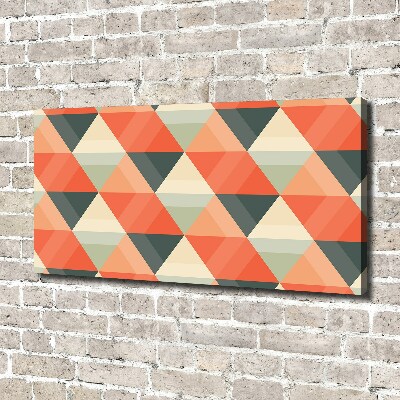 Cuadro canvas con impresión uv duradera horizontal Fondo geométrico
