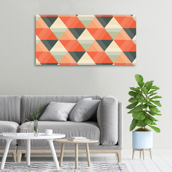 Cuadro canvas con impresión uv duradera horizontal Fondo geométrico