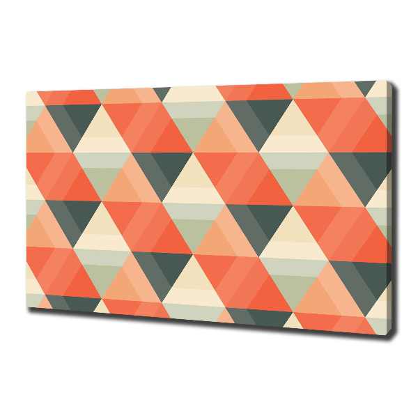 Cuadro canvas con impresión uv duradera horizontal Fondo geométrico