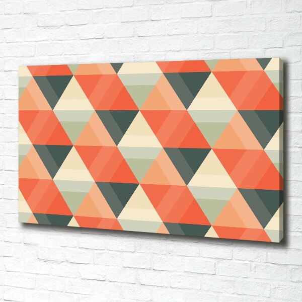 Cuadro canvas con impresión uv duradera horizontal Fondo geométrico