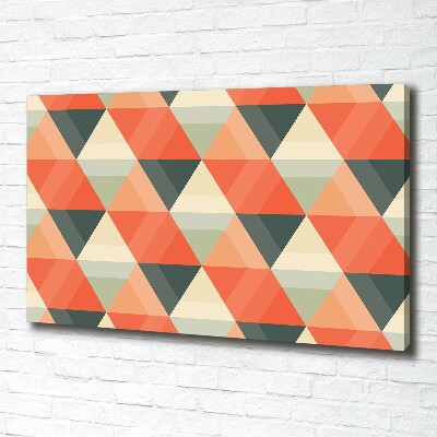 Cuadro canvas con impresión uv duradera horizontal Fondo geométrico