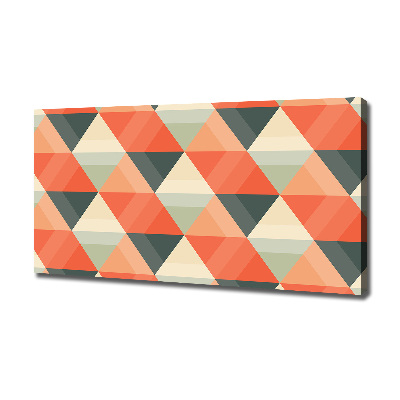 Cuadro canvas con impresión uv duradera horizontal Fondo geométrico
