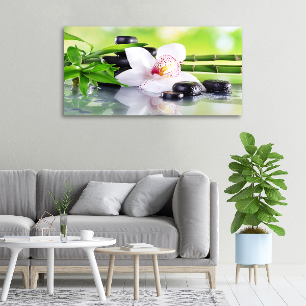 Cuadro canvas con impresión uv duradera horizontal Orquídea