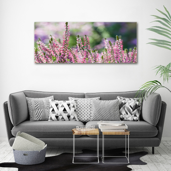 Foto en lienzo con acabado profesional horizontal flores de brezo
