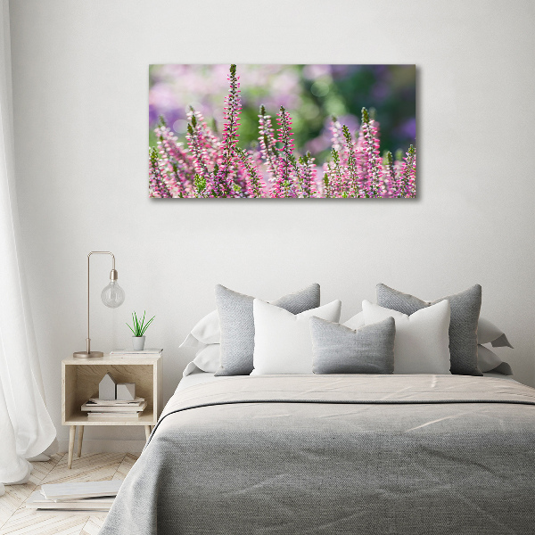 Foto en lienzo con acabado profesional horizontal flores de brezo