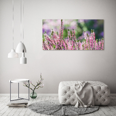 Foto en lienzo con acabado profesional horizontal flores de brezo