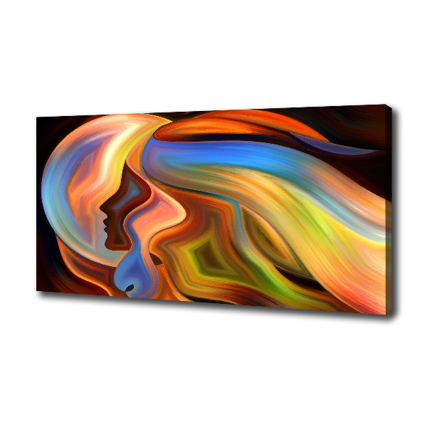 Cuadro canvas moderno de gran formato horizontal Abstracción